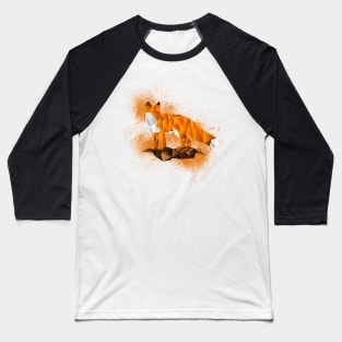 Low Poly Fox Baseball T-Shirt